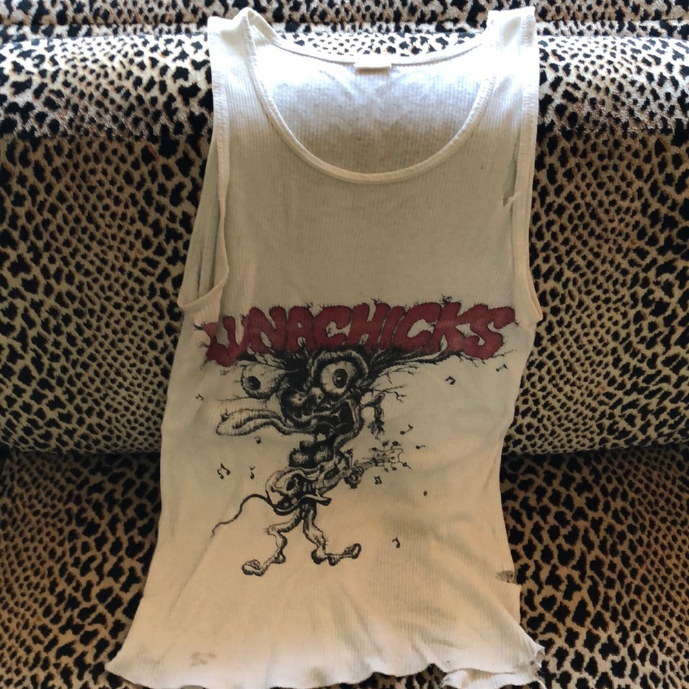 Super thrashed vintage punk tank
